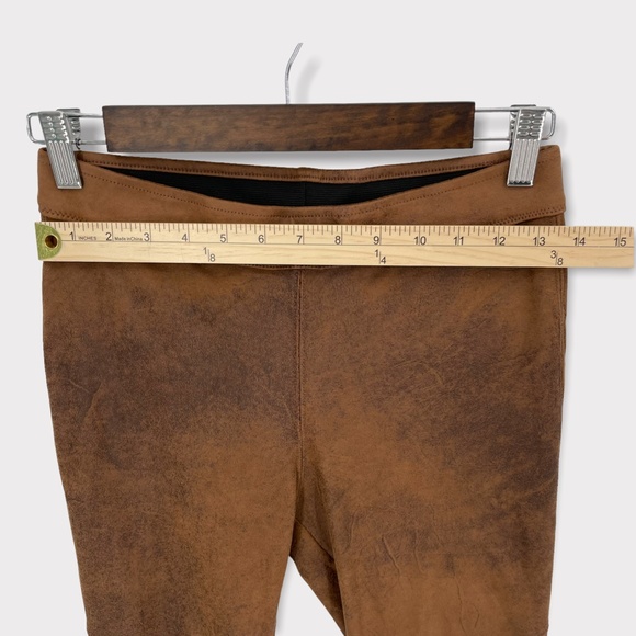 Free People Brown Vegan Suede Leggings Pants - Picture 5 of 9